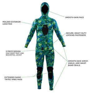 NEW Body Glove 3mm Dive 2 PC Beaver Tail Wet Suit Size MT Medium Tall AR236